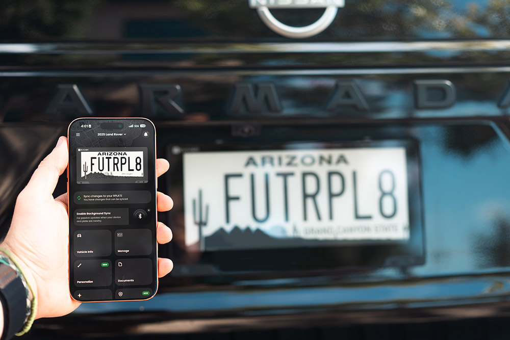 Smartphone and vehicle registration renewal
